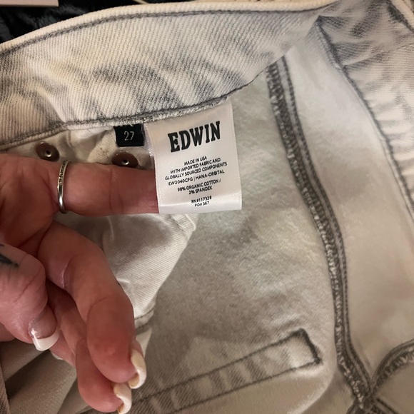 NWT-Edwin Hana Jeans - Free People. Button-Fly. Size 27 Women’s - Picture 9 of 10